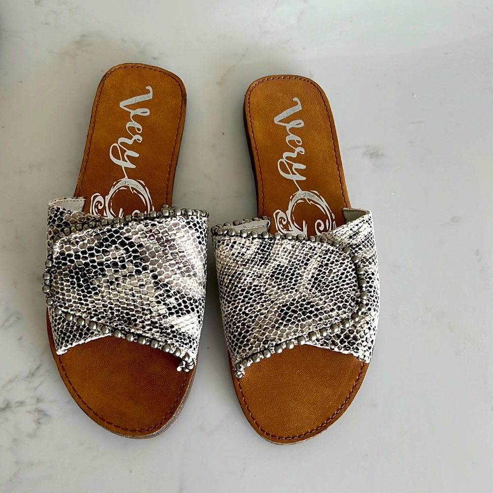 Snakeskin sandals